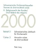 Schweizerische Kirchenrechtsquellen- Sources du droit ecclésial suisse- II: Religionsrecht des Bundes / Droit fédéral de edito da Lang, Peter
