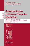Universal Access in Human-Computer Interaction edito da Springer Nature Switzerland