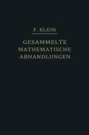 Gesammelte Mathematische Abhandlungen Ii di Felix Klein edito da Springer-verlag Berlin And Heidelberg Gmbh & Co. Kg