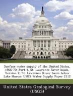 Surface Water Supply Of The United States, 1966-70 edito da Bibliogov