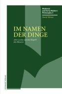 Im Namen der Dinge di David Wörner edito da Schwabe Verlag Basel