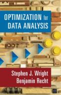 Optimization for Data Analysis di Stephen J. Wright, Benjamin Recht edito da CAMBRIDGE