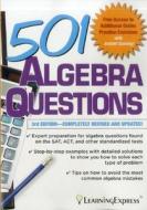 501 Algebra Questions di Learningexpress LLC edito da LEARNING EXPRESS
