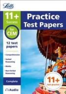 11+ Practice Test Papers for the CEM tests (Complete) inc. Audio Download di Letts 11+ edito da Letts Educational