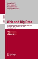 Web and Big Data edito da Springer International Publishing