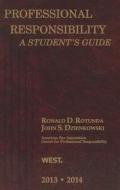 Professional Responsibility di Ronald D. Rotunda, John S. Dzienkowski edito da West Academic
