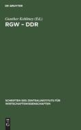 RGW ¿ DDR edito da De Gruyter