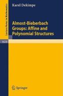 Almost-Bieberbach Groups: Affine and Polynomial Structures di Karel Dekimpe edito da Springer Berlin Heidelberg