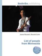List Of People From Minnesota edito da Book On Demand Ltd.