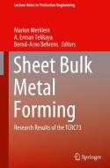 Sheet Bulk Metal Forming edito da Springer International Publishing