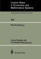 Linear Models with Correlated Disturbances di Paul Knottnerus edito da Springer Berlin Heidelberg