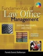 Fundamentals of Law Office Management (Book Only) di Pamela Everett-Nollkamper edito da Cengage Learning