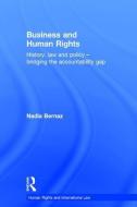 Business and Human Rights di Nadia (Middlesex University Bernaz edito da Taylor & Francis Ltd