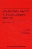 High Energy Physics at the Millennium: MRST '99: Ottawa, Ontario, Canada, May 1999 edito da SPRINGER NATURE