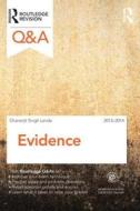 Q&a Evidence 2013-2014 di Charanjit Singh Landa edito da Taylor & Francis Ltd