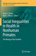 Social Inequalities in Health in Nonhuman Primates edito da Springer International Publishing