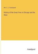 History of the Great Fires in Chicago and the West di Rev. E. J. Goodspeed edito da Anatiposi Verlag