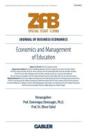 Economics and Management of Education edito da Gabler, Betriebswirt.-Vlg