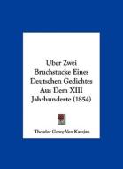 Uber Zwei Bruchstucke Eines Deutschen Gedichtes Aus Dem XIII Jahrhunderte (1854) di Theodor Georg Von Karajan edito da Kessinger Publishing