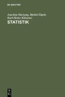 Statistik di Joachim Hartung, Barbel Elpelt, Karl-Heinz Klosener edito da Walter De Gruyter