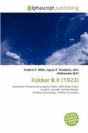 Fokker B.ii (1923) edito da Alphascript Publishing