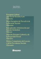 European Labour Law and Social Security Law: Glossary: Glossary di Roger Blanpain, Michele Colucci edito da WOLTERS KLUWER LAW & BUSINESS