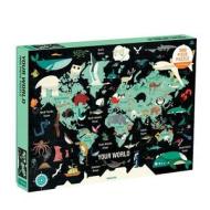 Map of the World 1000 Piece Family Puzzle di Mudpuppy edito da Galison