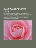 Mauritania-related Lists: List Of Birds di Books Llc edito da Books LLC, Wiki Series