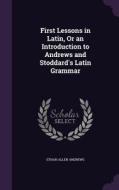 First Lessons In Latin, Or An Introduction To Andrews And Stoddard's Latin Grammar di Ethan Allen Andrews edito da Palala Press