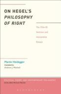On Hegel's Philosophy of Right di Martin Heidegger edito da CONTINNUUM 3PL