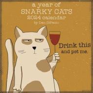 A Year Of Snarky Cats 2024 Wall Calendar di Dan DiPaolo edito da Andrews McMeel Publishing