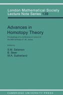 Advances in Homotopy Theory edito da Cambridge University Press
