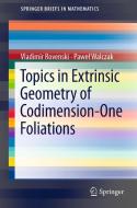Topics in Extrinsic Geometry of Codimension-One Foliations di Vladimir Rovenski, Pawel Walczak edito da Springer-Verlag GmbH