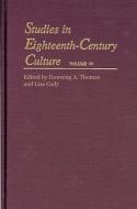Studies in Eighteenth-Century Culture di Downing A. Thomas edito da Johns Hopkins University Press