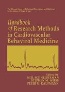 Handbook of Research Methods in Cardiovascular Behavioral Medicine edito da Springer US