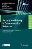 Security and Privacy in Communication Networks edito da Springer Berlin Heidelberg