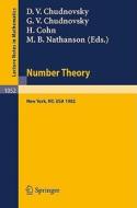 Number Theory edito da Springer Berlin Heidelberg