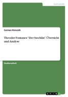 Theodor Fontanes "Der Stechlin". Übersicht und Analyse di Carmen Peresich edito da GRIN Publishing