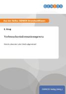 Verbraucherinformationsgesetz di E. Krug edito da GBI-Genios Verlag