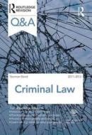 Q&a Criminal Law di Norman Baird edito da Taylor & Francis Ltd