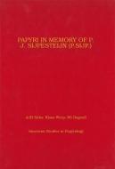 Papyri in Memory of P. J. Sijpesteijn di A. J. B. Sirks, K. A. Worp edito da University of Michigan Press