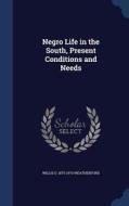 Negro Life In The South, Present Conditions And Needs di Willis D 1875-1970 Weatherford edito da Sagwan Press