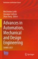 Advances in Automation, Mechanical and Design Engineering edito da Springer International Publishing