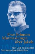 Mutmassungen über Jakob di Uwe Johnson edito da Suhrkamp Verlag AG