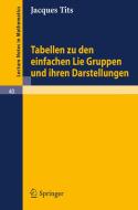 Tabellen zu den einfachen Lie Gruppen und ihren Darstellungen di Jacques Tits edito da Springer Berlin Heidelberg