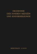Ergebnisse der Inneren Medizin und Kinderheilkunde di L. Heilmeyer, A. Prader, R. Schoen edito da Springer Berlin Heidelberg