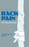 Back Pain di L. Burn, J. K. Paterson edito da Springer Netherlands