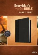 Every Man's Bible Niv, Large Print, Tutone (leatherlike, Onyx/black) edito da Tyndale House Publishers, Inc.