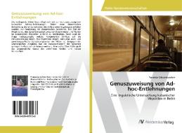 Genuszuweisung von Ad-hoc-Entlehnungen di Franziska Schwantuschke edito da AV Akademikerverlag