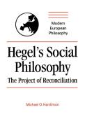 Hegel's Social Philosophy di Mep Hardimon, Michael O. Hardimon edito da Cambridge University Press